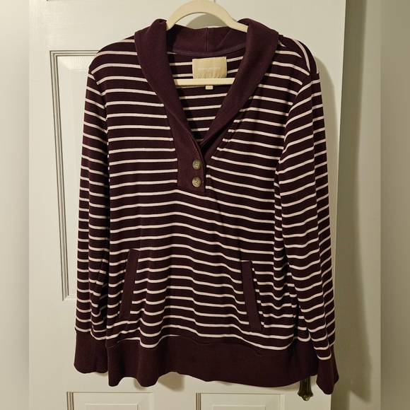Banana Republic Tops - Banana Republic striped pull-over
